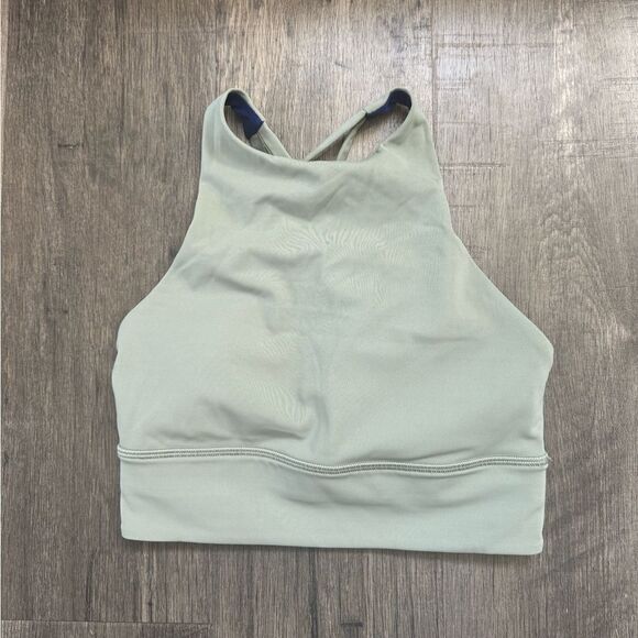 WOMENS LULULEMON ENERGY HIGH NECKLINE TOUGH SPORTS BRA SIZE 4 - Picture 2 of 3